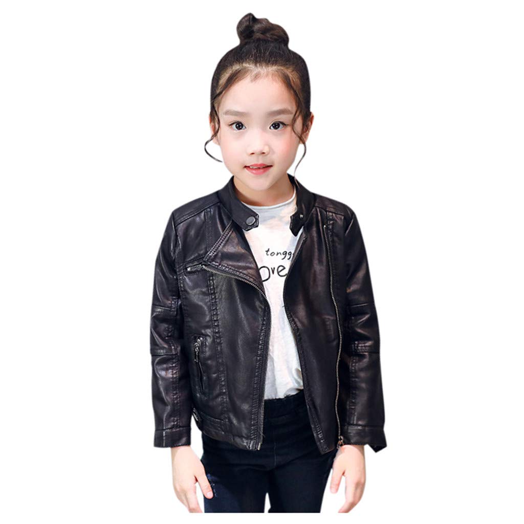 Baby Leather Jacket for Boys & Girls - Warm Winter Coat, Cool Autumn Outerwear, Casual Overcoat Tops | Perfect for Playdates, School & Outdoor Adventures