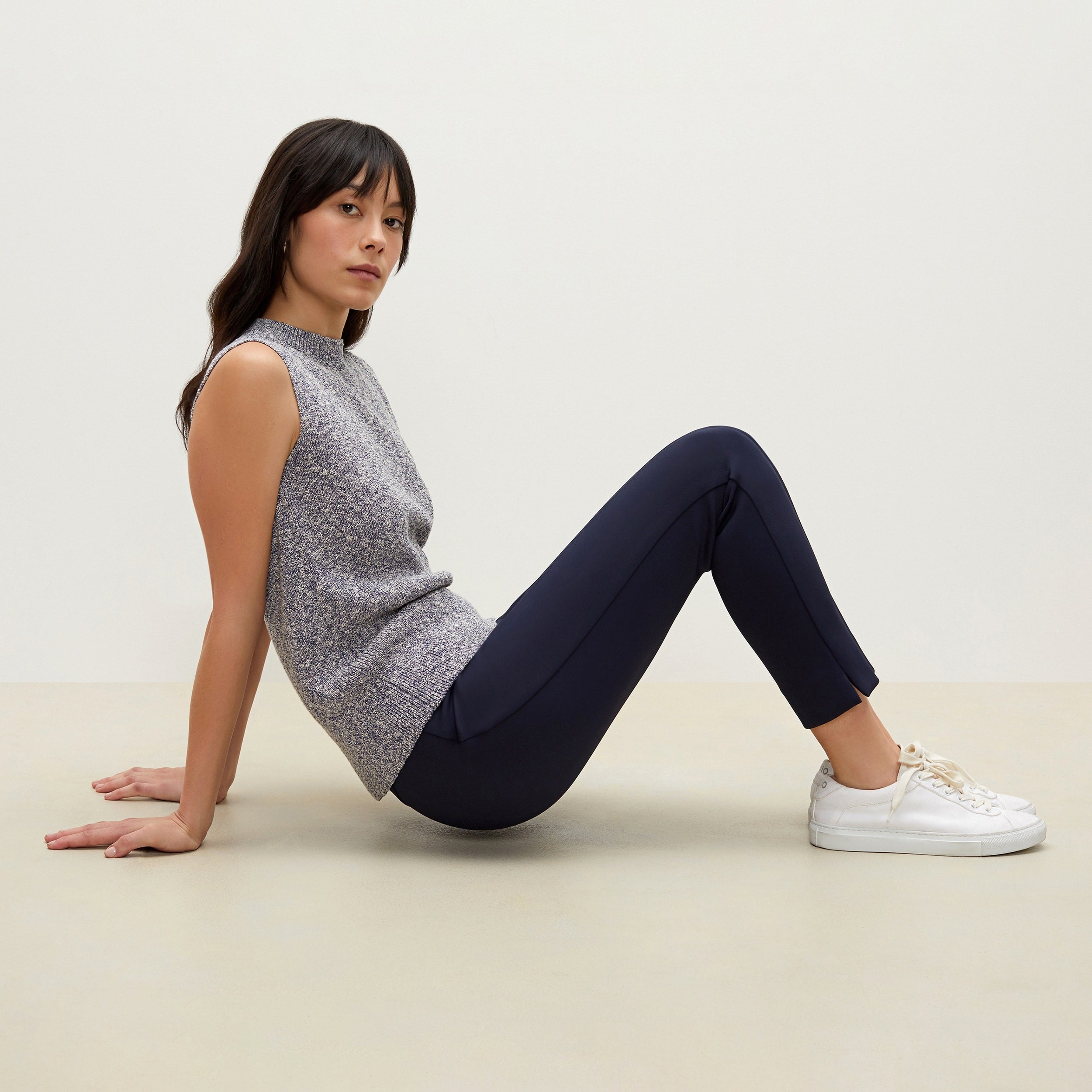 Shaw Pant Scuba Leggings - Galaxy Blue High Waist Yoga Pants for Women | Perfect for Workout, Lounge & Everyday Wear