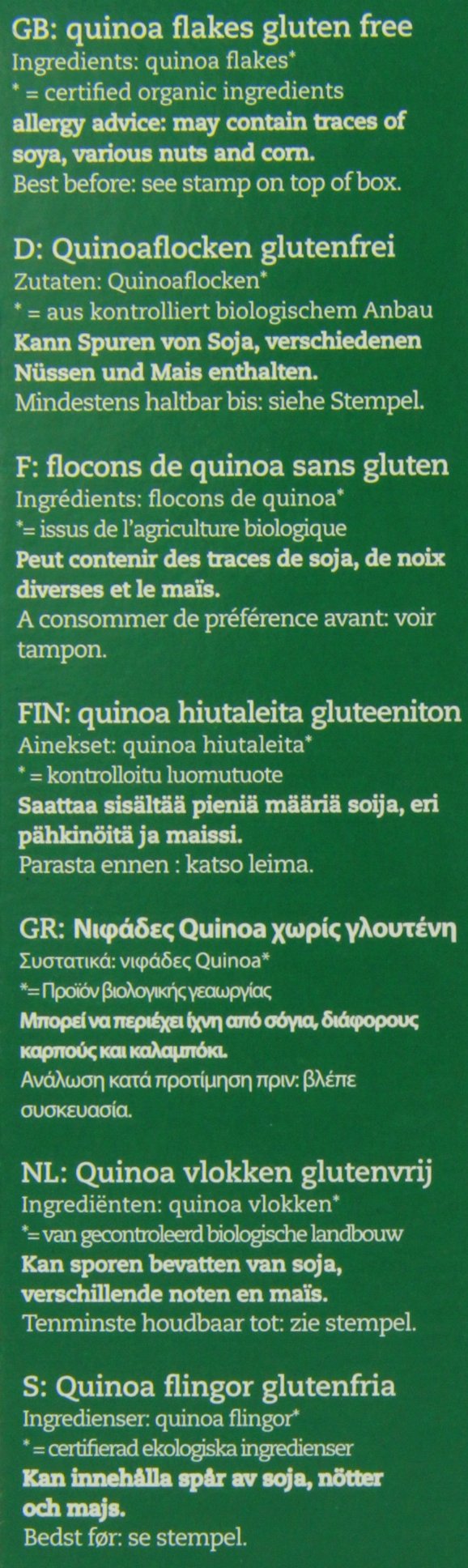 Amisa Organic Gluten Free Quinoa Flakes - 3 Pack | Healthy Breakfast Cereal Alternative | Perfect for Smoothie Bowls, Baking & Vegan Recipes