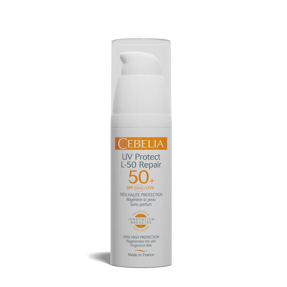 UV Protect L 50 Repair SPF50+ Sunscreen Lotion - Broad Spectrum UVA/UVB Protection, Water Resistant, Anti-Aging & Moisturizing for Face and Body - Perfect for Outdoor Activities, Beach, Swimming & Daily Use