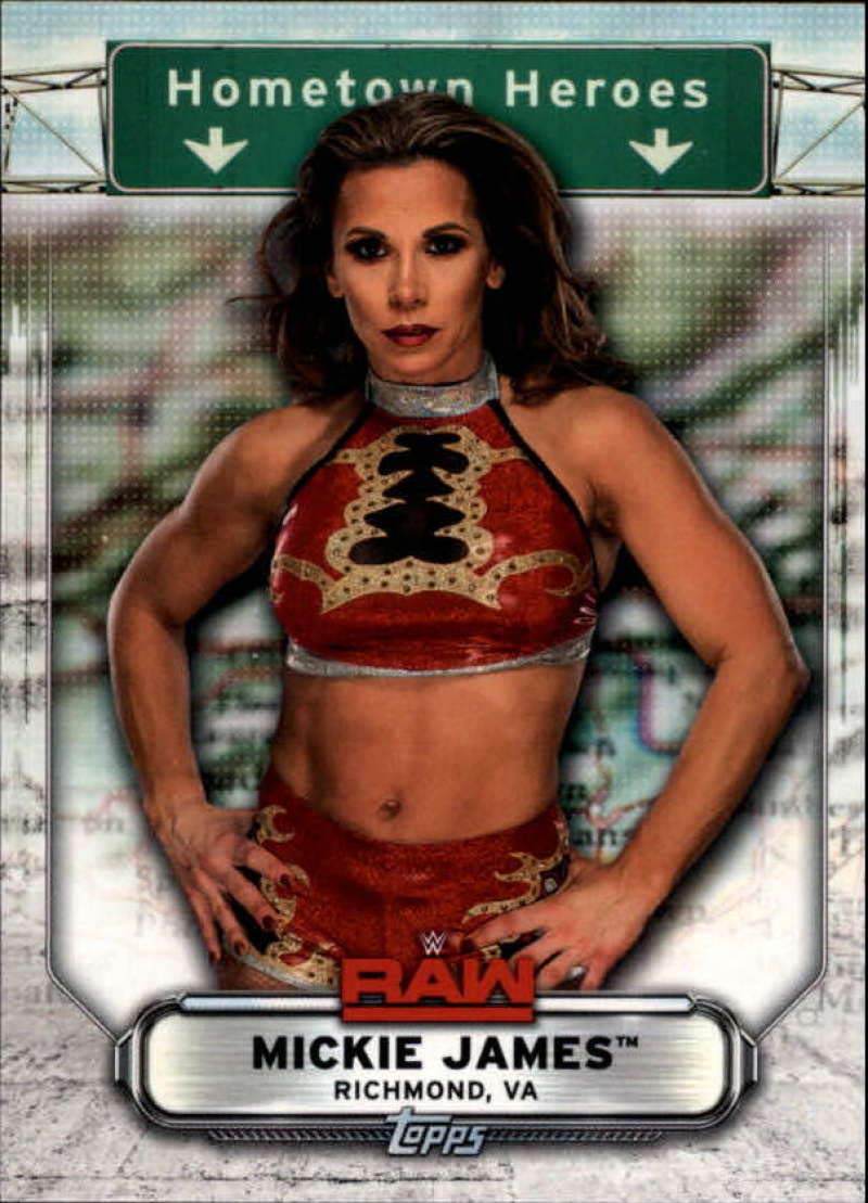 2019 Topps WWE Raw Hometown Heroes #HH-24 Mickie James Wrestling Trading Card - Collectible Sports Memorabilia for WWE Fans & Card Collectors - Perfect for Display, Trading, and Wrestling Enthusiasts
