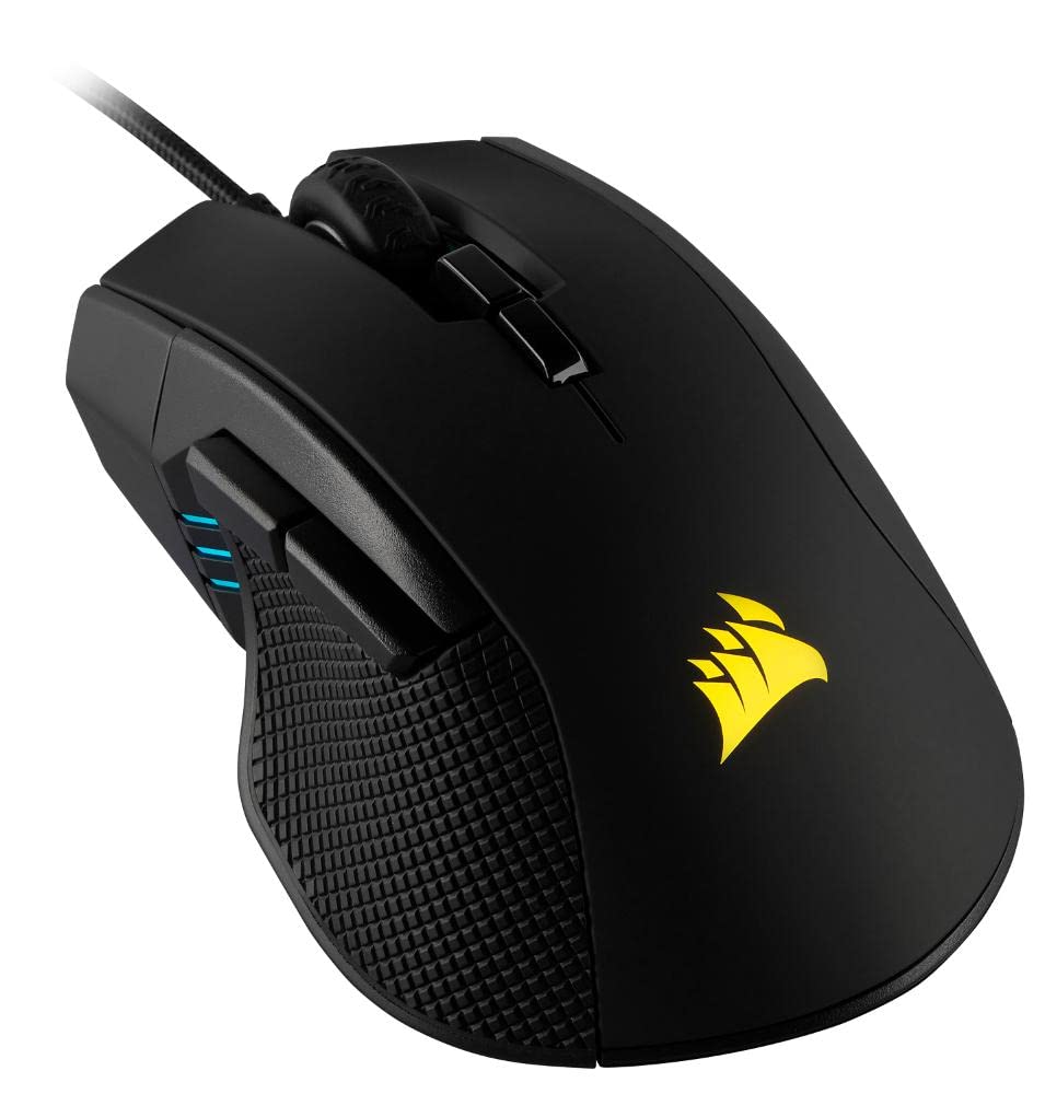 Corsair Ironclaw RGB Wireless Gaming Mouse - 18000 DPI Optical Sensor, RGB Backlit, Ergonomic Design for FPS/MOBA Games - Perfect for PC Gaming & Esports (Black) - CH-9307011-NA