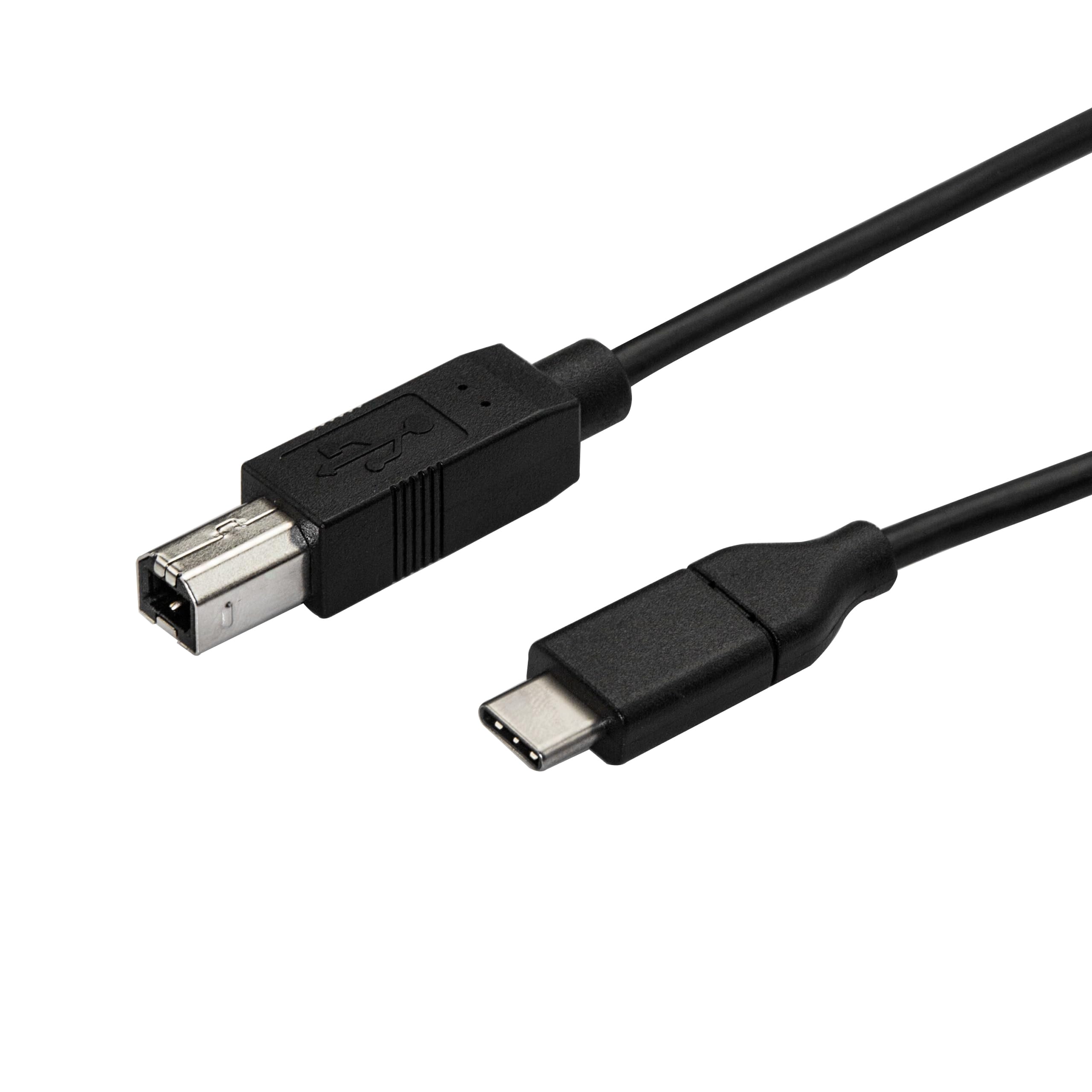 StarTech.com USB C to USB B Printer Cable 10ft - USB Type C to Type B 3.0 Cable for HP, Epson, Canon Printers - High Speed Data Transfer for Home & Office Printing (USB2CB3M)