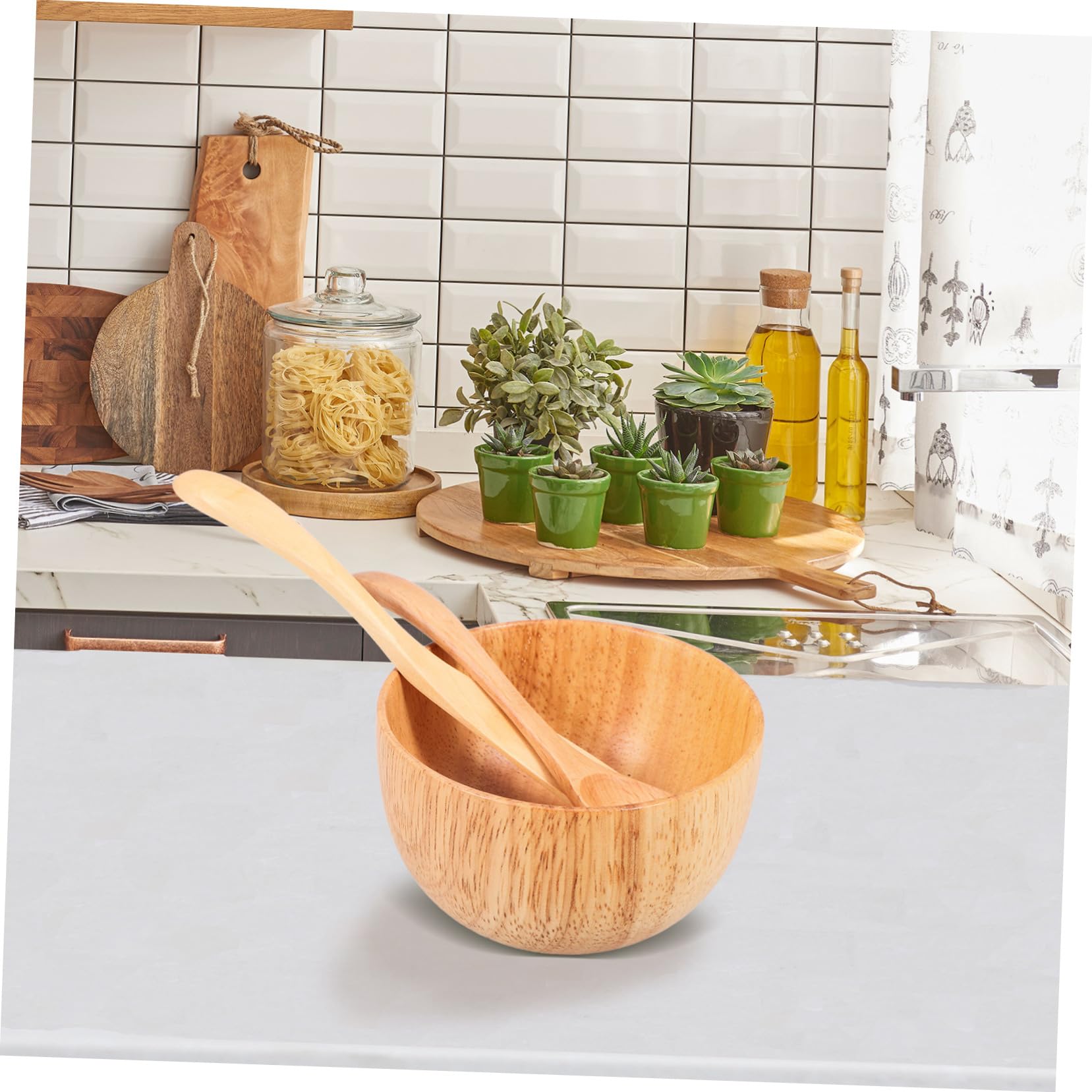 Didiseaon 1 Set Wooden Facial Mask Mixing Bowl & Spatula - DIY Skincare Tools for Clay Masks, Peel-off Masks & Beauty Treatments | Natural Wood Mask Bowl for Spa, Home Facial & At-Home Skincare Routine