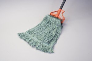 Premium Fiberglass Handle Wet Mop Holder - Heavy Duty Commercial Grade (12-Pack) - Ideal for Janitorial Services, Schools & Hospital Cleaning Supplies