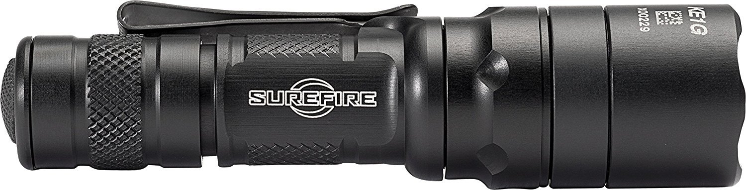 SureFire EDCL1-T 500 Lumen Tactical Flashlight with 6 CR123 Batteries & 2 Battery Cases - Compact EDC Light for Outdoor, Camping, Emergency & Tactical Use