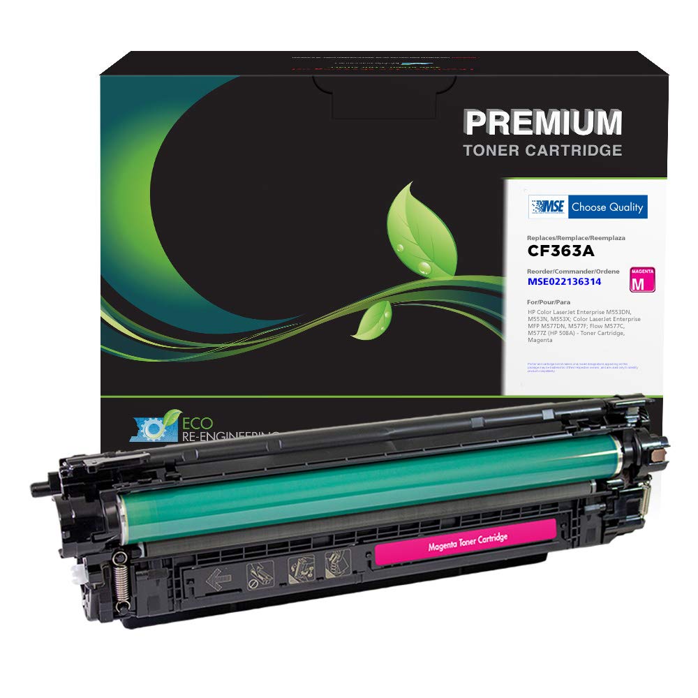 High-Quality MSE Remanufactured Toner Cartridge Replacement for HP CF363A/508A (Magenta) | Compatible with HP Printers | Home & Office Printing Solution