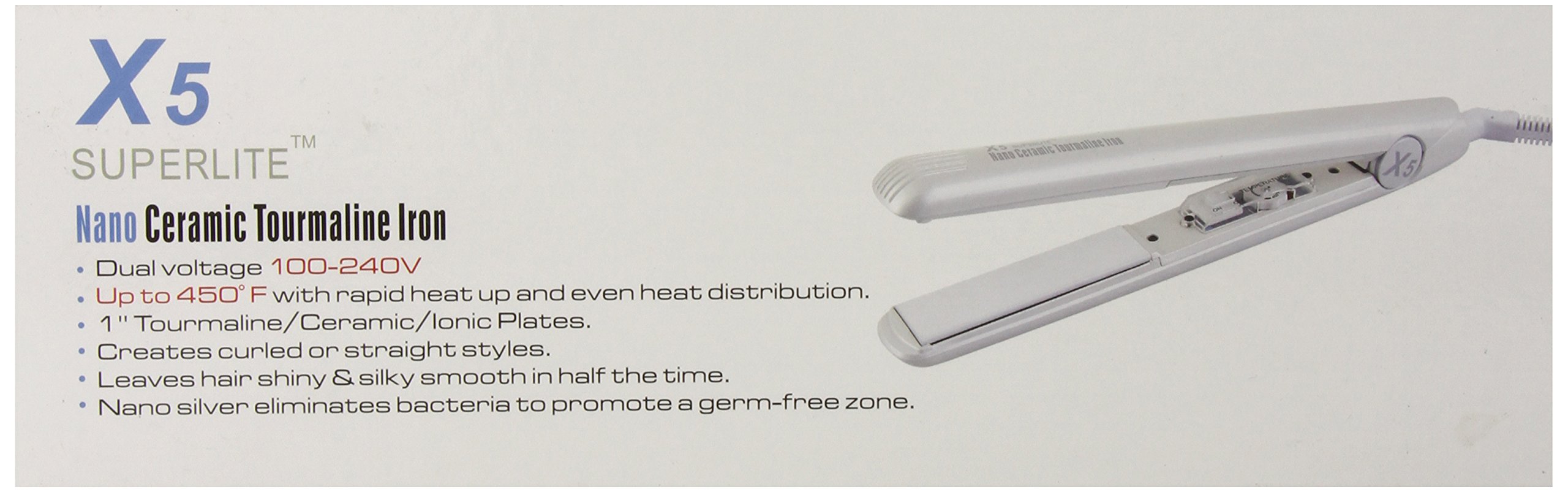 1 Inch Ceramic Flat Iron for Hair - 9 Ounce Ultra Lightweight Styling Tool for Straightening & Smoothing - Perfect for Home Use, Travel & Salon Styling