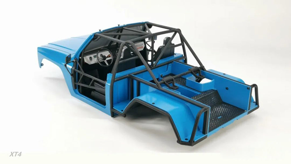 CrossRC XT4 1/10 Scale RC Off-Road Crawler Truck - Unpainted Unassembled Kit with ABS Hard Shell & 2-Speed Transmission - Perfect for Rock Crawling, Trail Adventures & Backyard Off-Roading