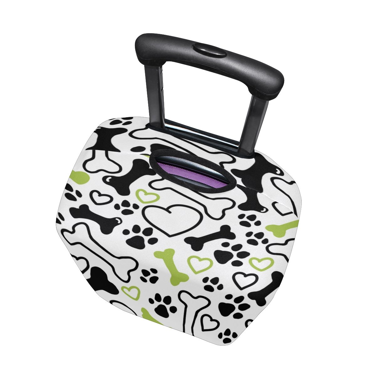 U LIFE Cute Dog Pattern Luggage Cover - Waterproof Suitcase Protector for Travel (Kids, Men & Women) - Perfect for Airplane, Train & Car Trips