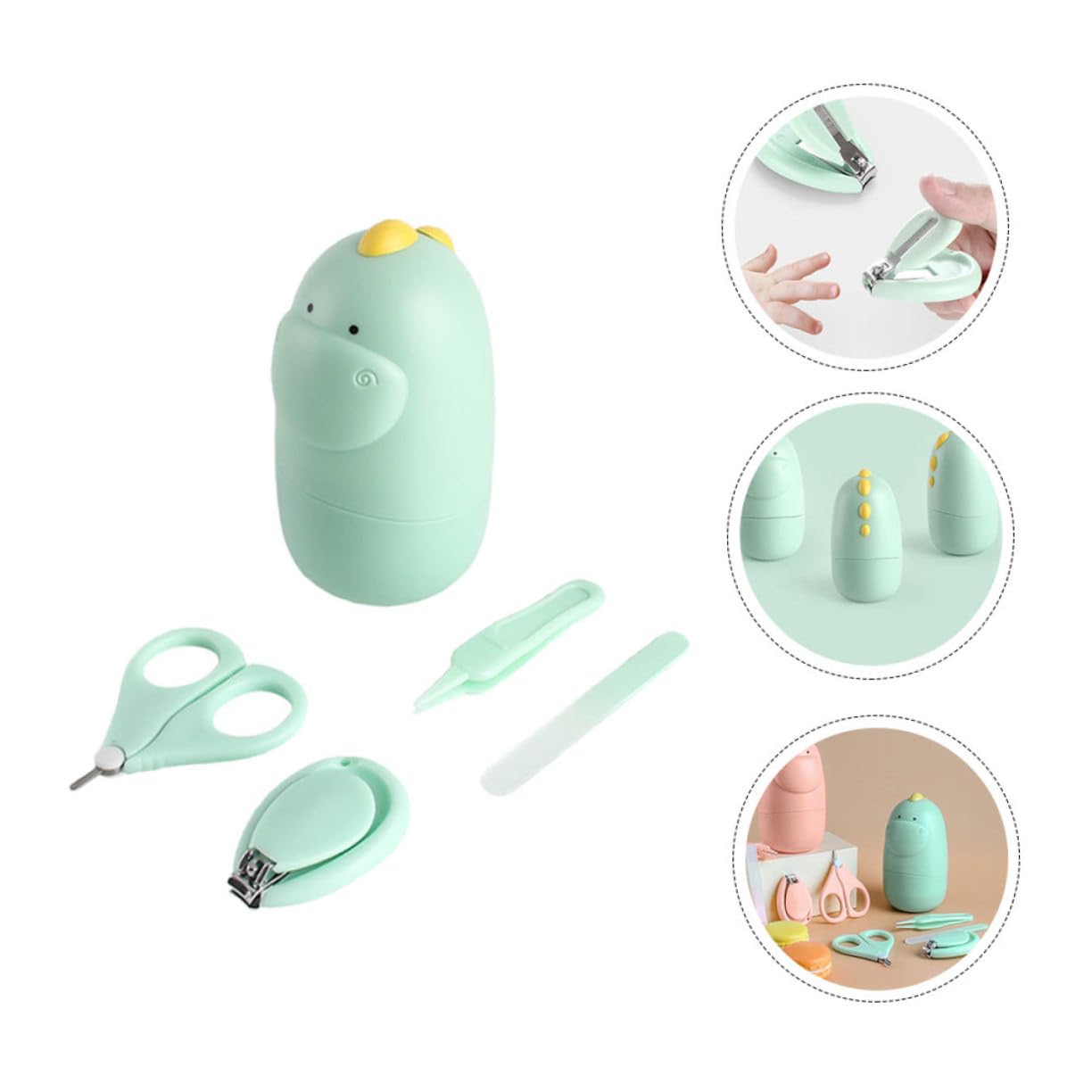 Abaodam 8-Piece Baby Nail Care Kit - Newborn & Infant Nail Clippers, Tweezers, and Files - Safe Toddler Manicure Tools for Gentle Nail Trimming at Home
