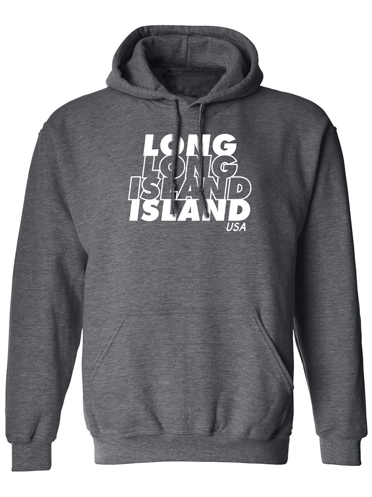 Zerogravitee Long Island USA Hooded Sweatshirt for Men & Women | Cozy Pullover Fleece Hoodie for Casual Wear, Street Style & Outdoor Activities
