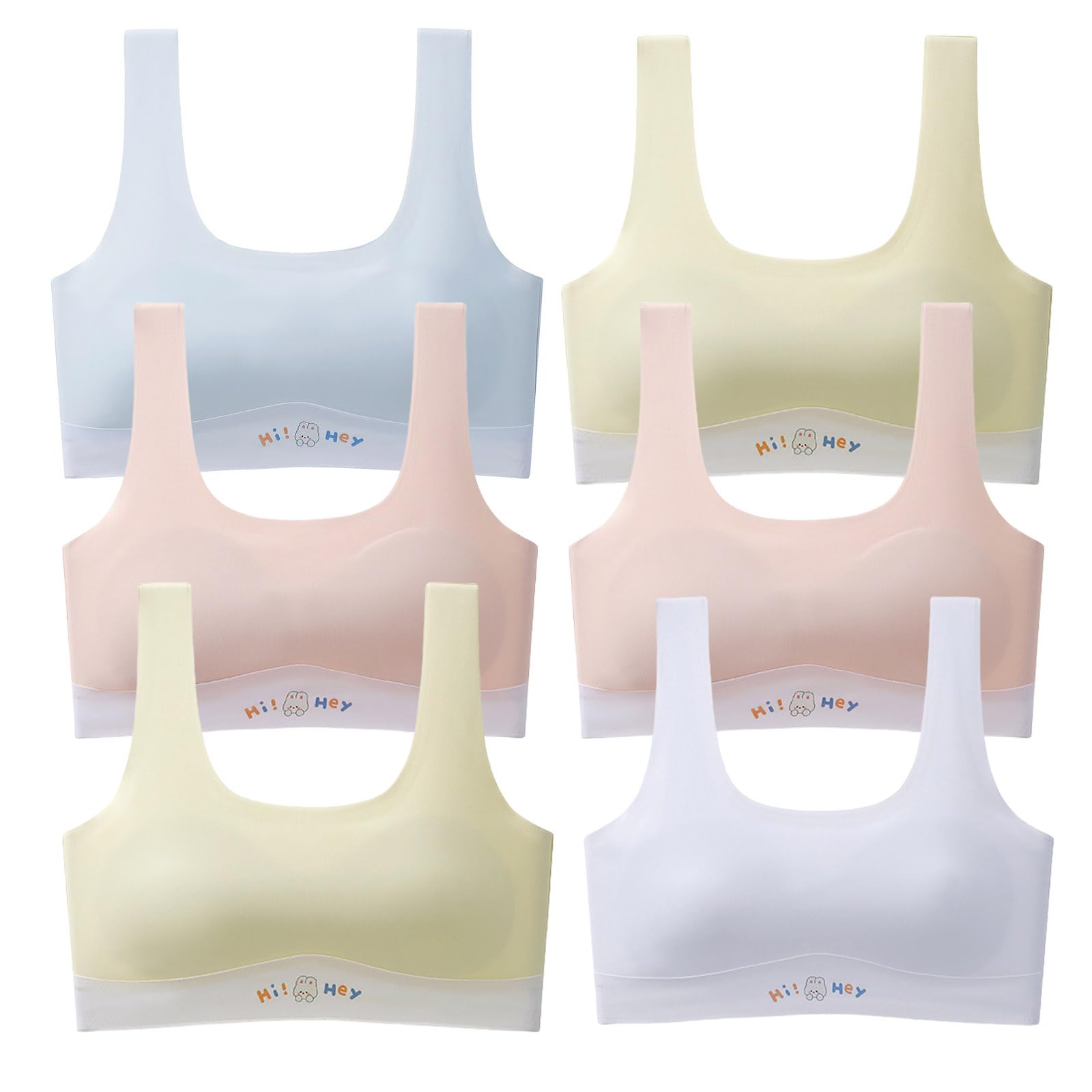 Girls Training Bra with Pads for Teens & Beginners - Comfortable First Bras for School & Sports
