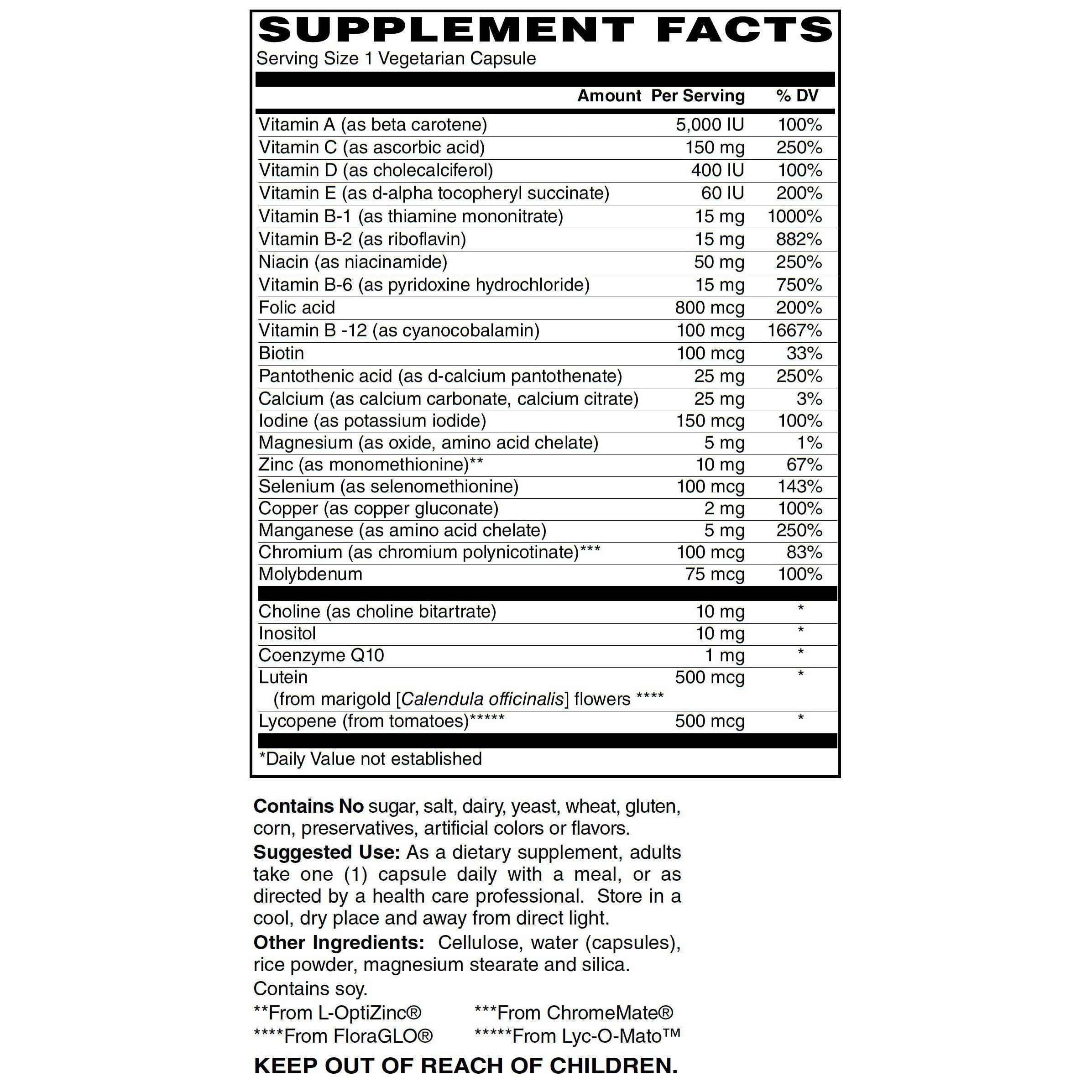 Blue Ridge One Daily Multivitamin Capsules - Essential Nutrients for Energy, Immunity & Overall Health | Perfect for Busy Lifestyles & Active Adults