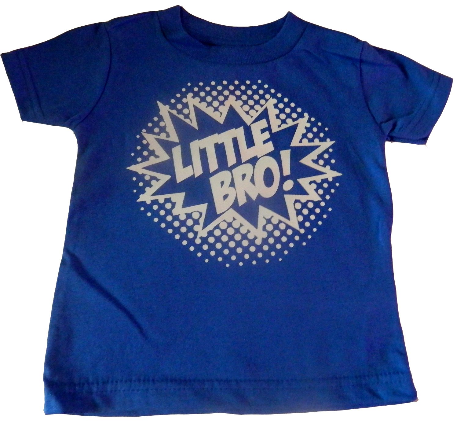 Custom Kingdom Baby Boys' Little Bro Superhero T-Shirt - Cute Superhero Costume for Toddlers & Kids - Perfect for Birthday Parties, Halloween & Everyday Play