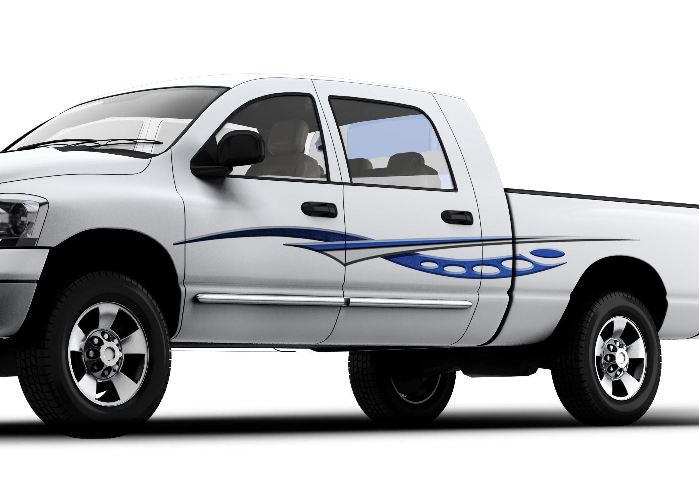 Cosmic Decal Stripes for Car & Truck Sides - Waterproof Vinyl Stickers for Vehicle Customization & Personalization - Perfect for Auto Enthusiasts & Street Style