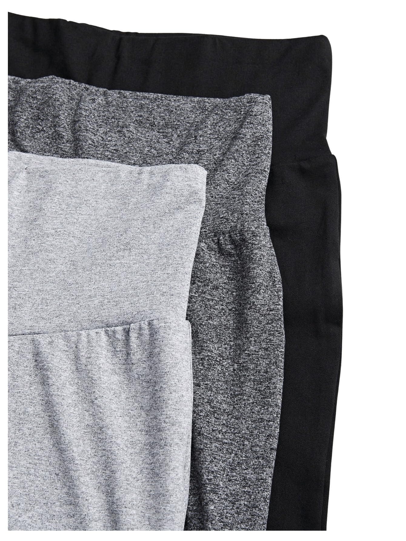 SOLY HUX Women's High Waisted Butt Lifting Flare Leggings - 3 Pack Yoga Pants for Workout, Running & Lounge Wear - Tummy Control & Comfortable Stretchy Fabric for Gym, Yoga & Everyday Use