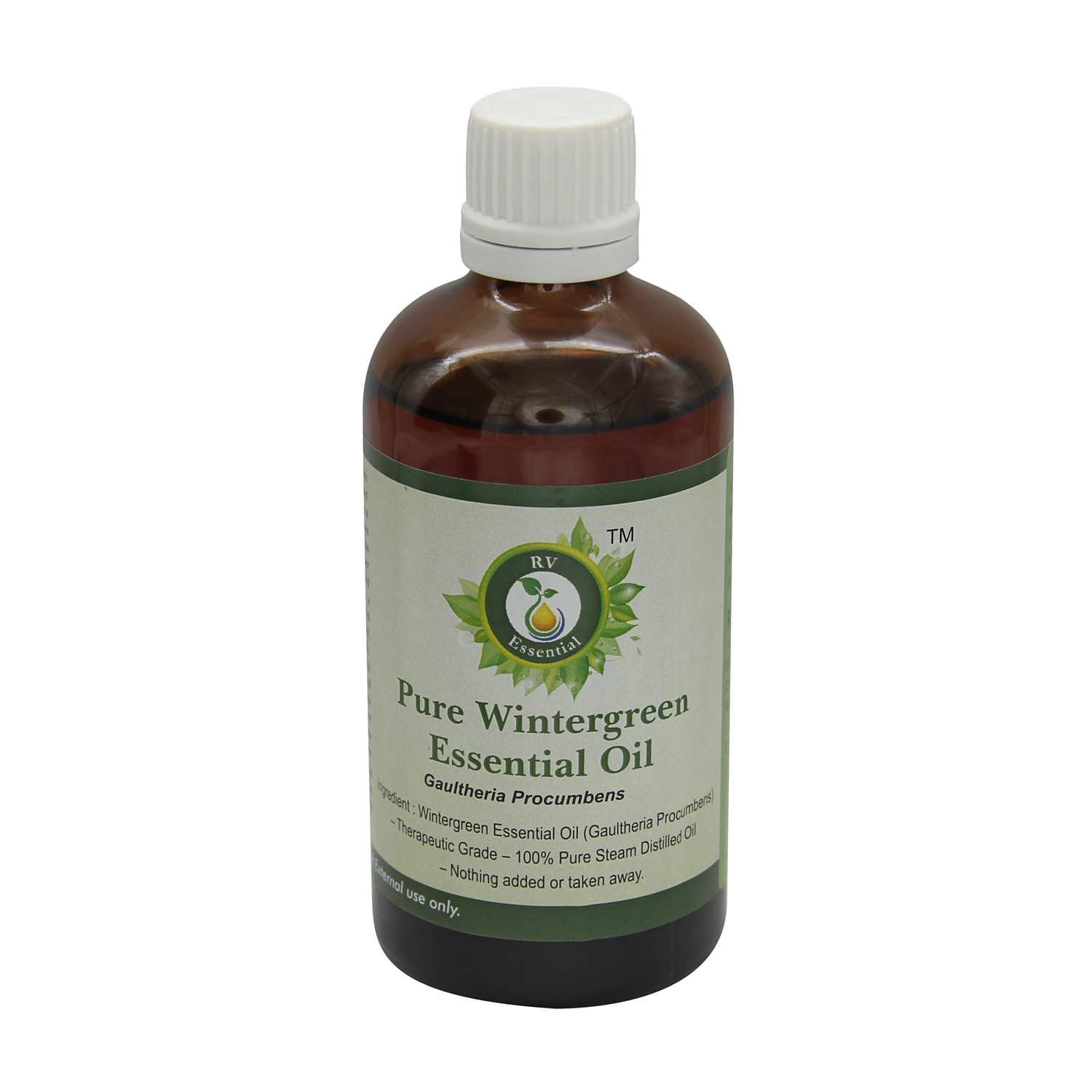 Pure Wintergreen Essential Oil (50ml x 2) - 100% Natural Gaultheria Procumbens Oil for Aromatherapy, Massage & Pain Relief - Premium Grade Therapeutic Essential Oils for Diffusers, Skincare & DIY Blends