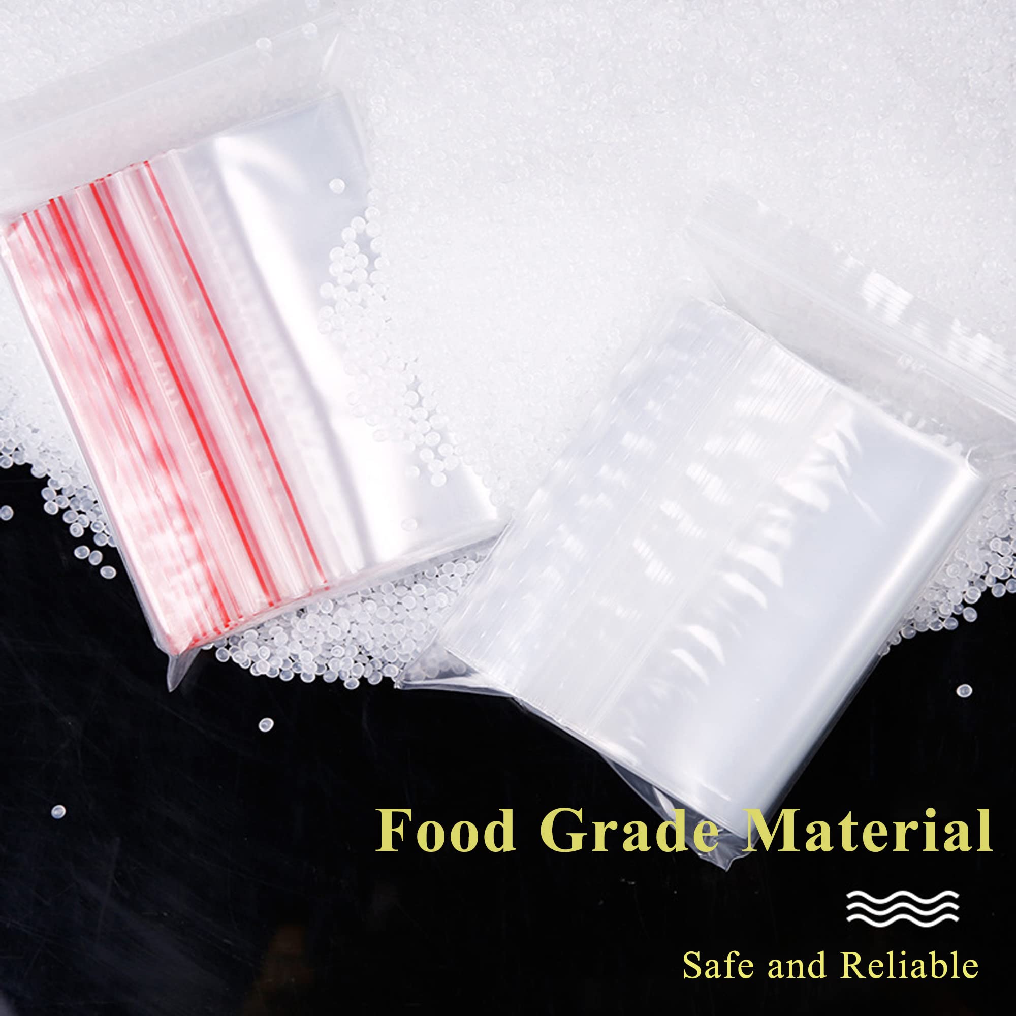 100pcs Small Ziplock Plastic Bags 3