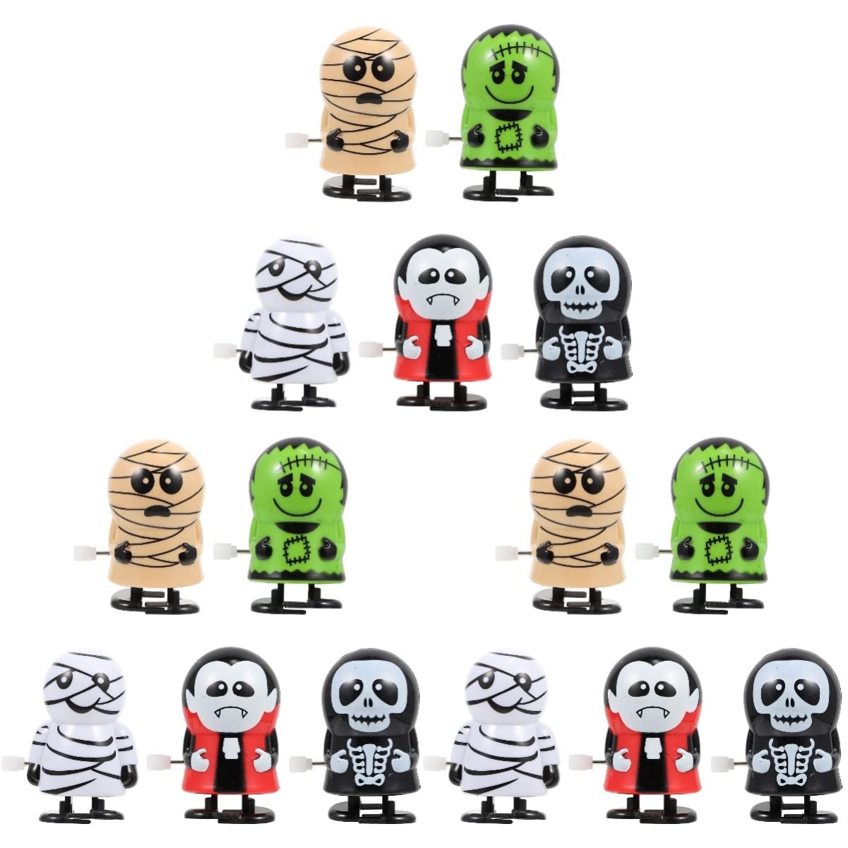 BESPORTBLE 15-Piece Halloween Wind-Up Ghost Toys - Fun Clockwork Toys for Kids, Party Favors & Trick-or-Treat Gifts - Perfect for Halloween Parties, Classroom Rewards & Stocking Stuffers
