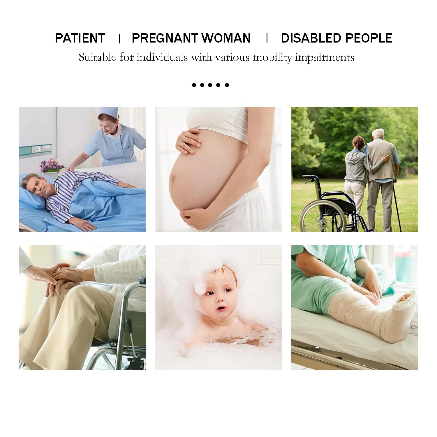 Inflatable Medical Bathtub for Elderly & Disabled - Portable PVC Bedside Shower Bath Kit for Bedridden Patients, Pregnant Women & Post-Surgery Care - Ideal for Home Healthcare & Assisted Living Facilities