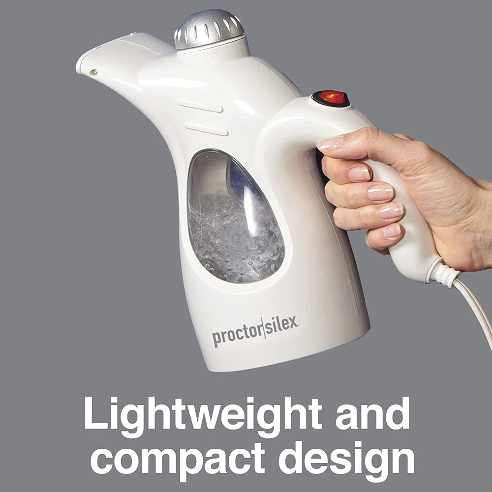 Proctor Silex 11579PS Handheld Garment Steamer - Portable Travel Clothes Steamer for Wrinkles, Quick Heating, Lightweight & Compact - Perfect for Home, Office, Travel, and Suitcase Packing