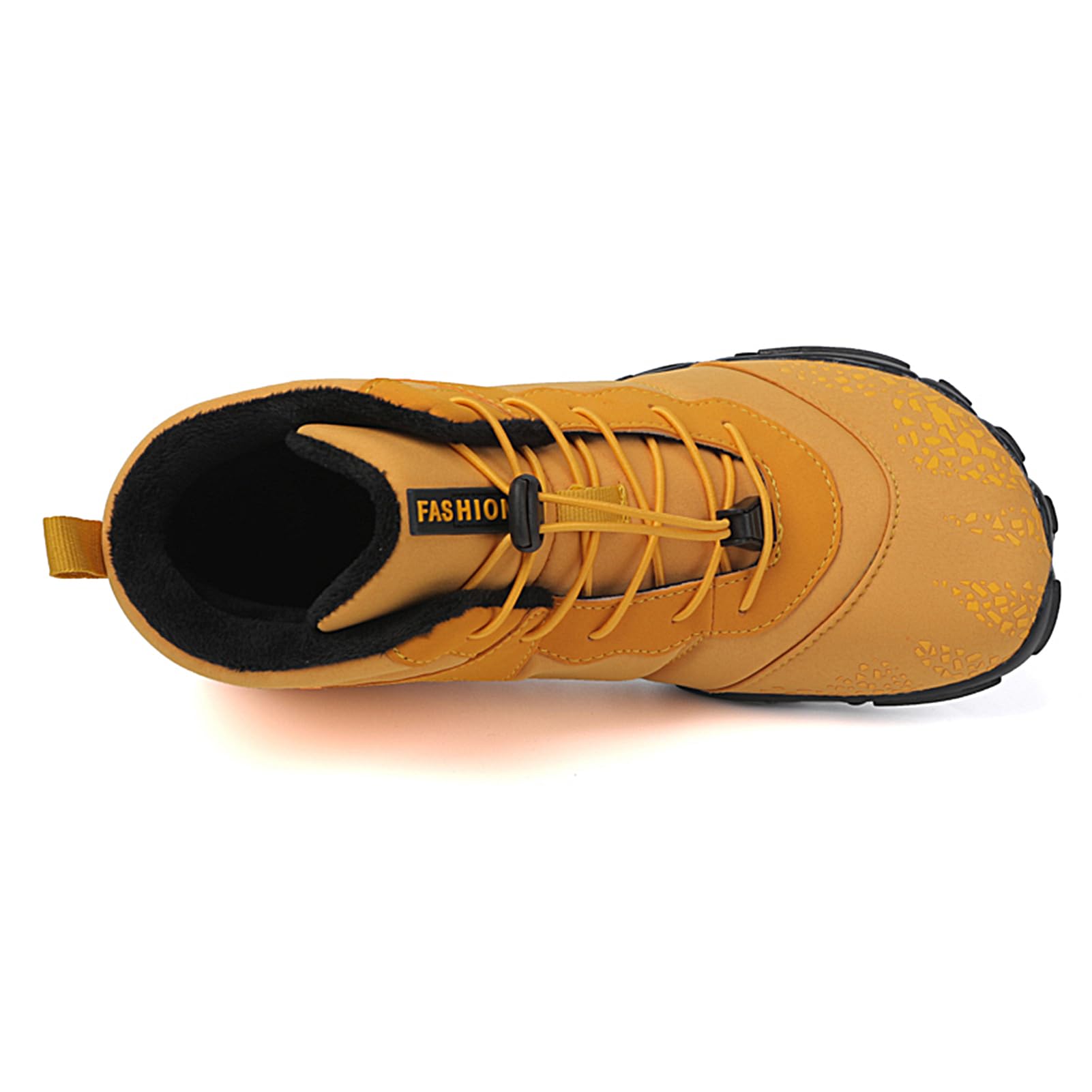 **Caits Barefoot Hiking Shoes for Men - Wide Toe Box, Non-Slip & Quick-Drying | Zero Drop Barefoot Sole, Fully Waterproof | Ideal for Trail Running, Camping & Outdoor Adventures (Yellow)**