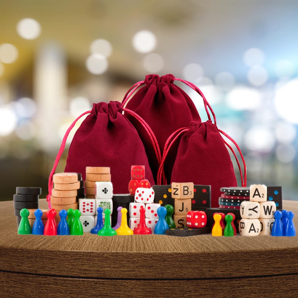 TopTie 50-Pack Velvet Drawstring Gift Bags 2.8x3.6 Inches - Premium Jewelry Pouches for Wedding Favors, Party Favors & Festive Events - Perfect for Jewelry Storage, Bridesmaid Gifts & Holiday Packaging