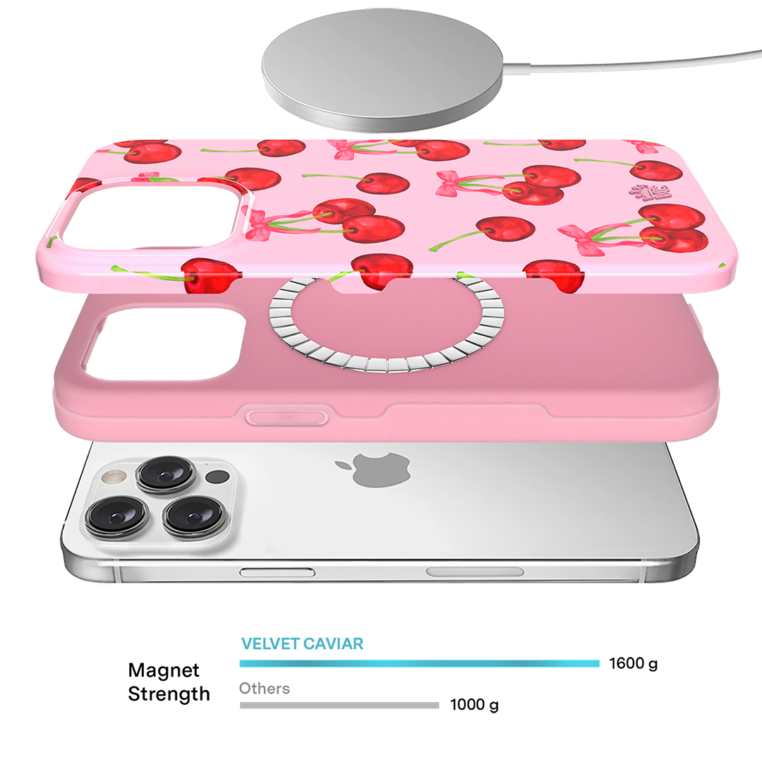 Sweet Cherry Pattern iPhone Case - Cute & Durable Phone Cover for iPhone 13/14/15 Pro Max - Perfect for Everyday Use, Travel & Gift Giving
