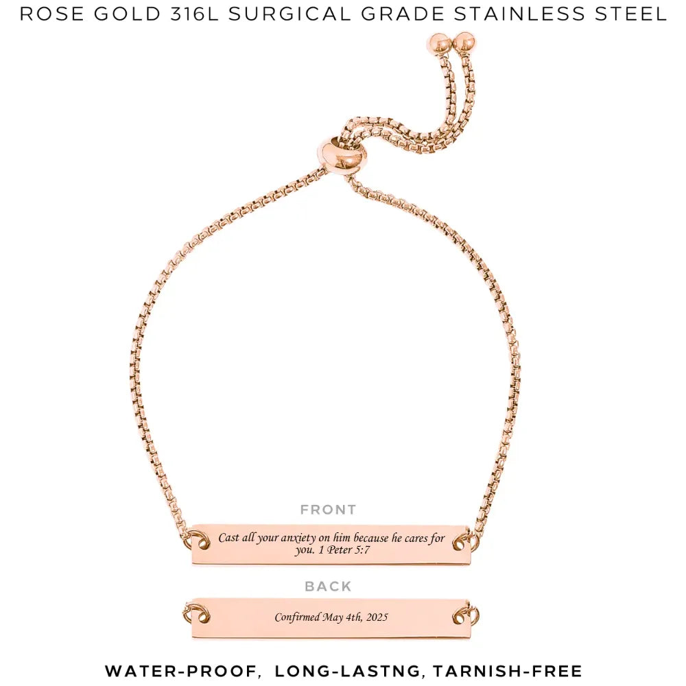 Personalized Engraved Rectangle Bracelet - Custom Name Jewelry Gift for Women - $40.00 - Perfect for Anniversaries, Birthdays & Special Occasions