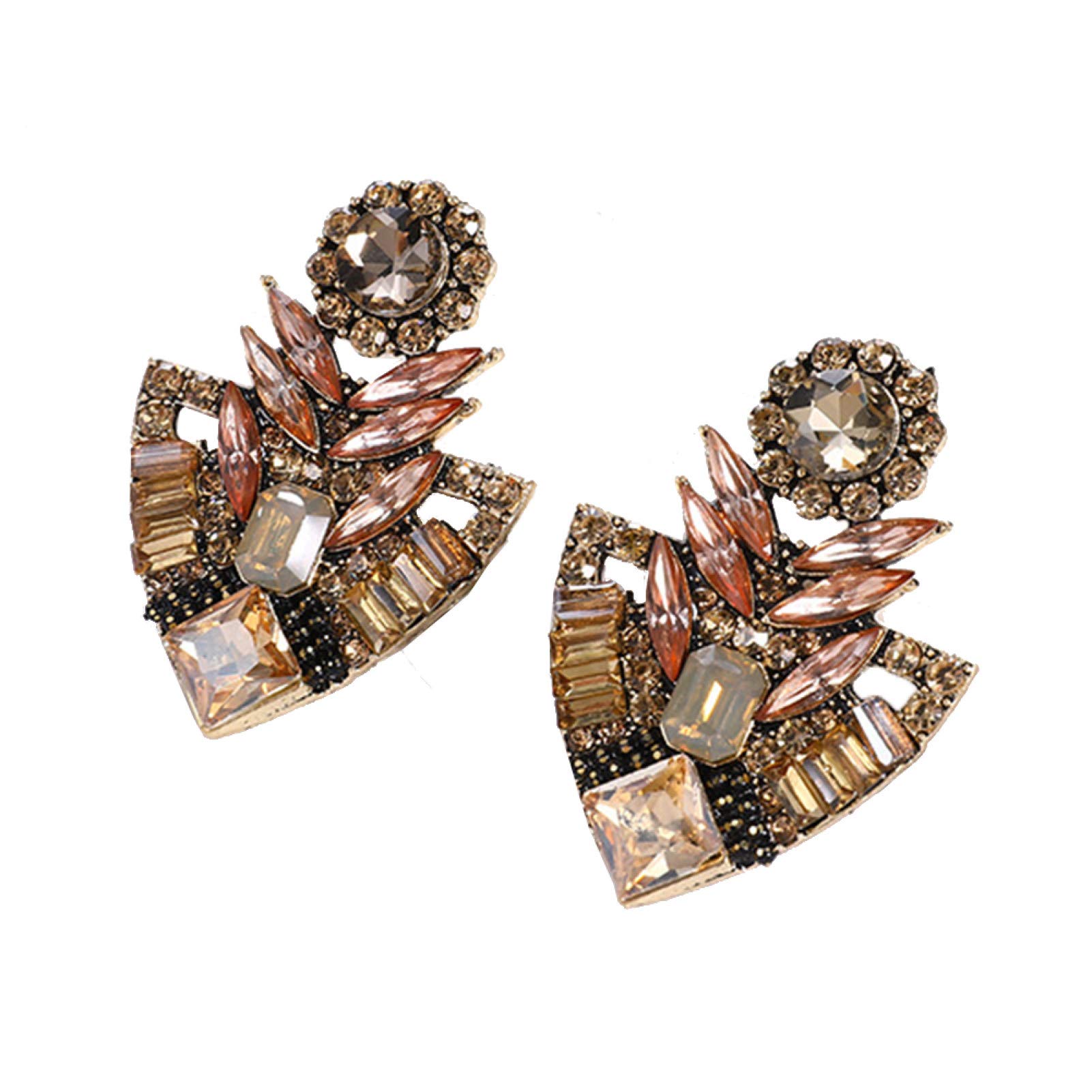 Exquisite Bohemian Rhinestone Stud Earrings for Women - Fashion Jewelry Gift for Parties, Weddings & Everyday Wear