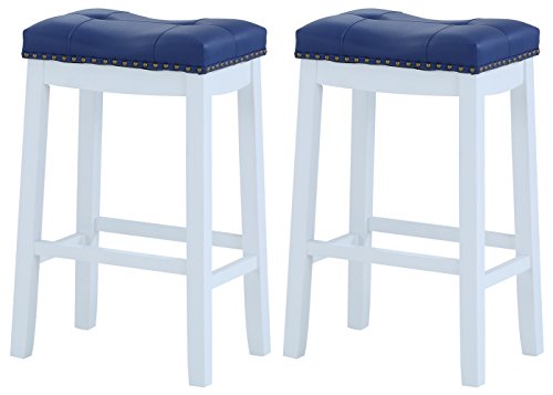 White With Blue Cushion