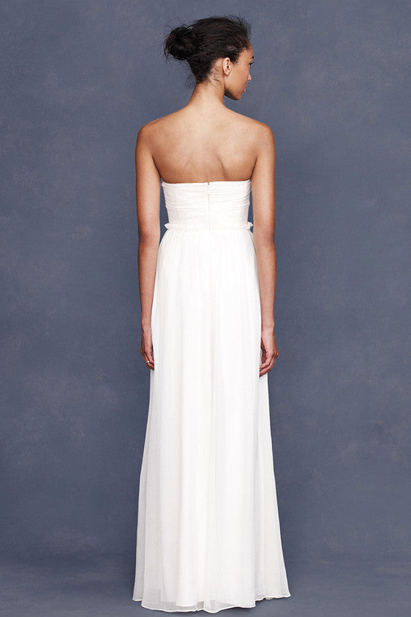 J. Crew Whitney Wedding Gown - Elegant Lace Bridal Dress for Church Ceremony & Beach Weddings