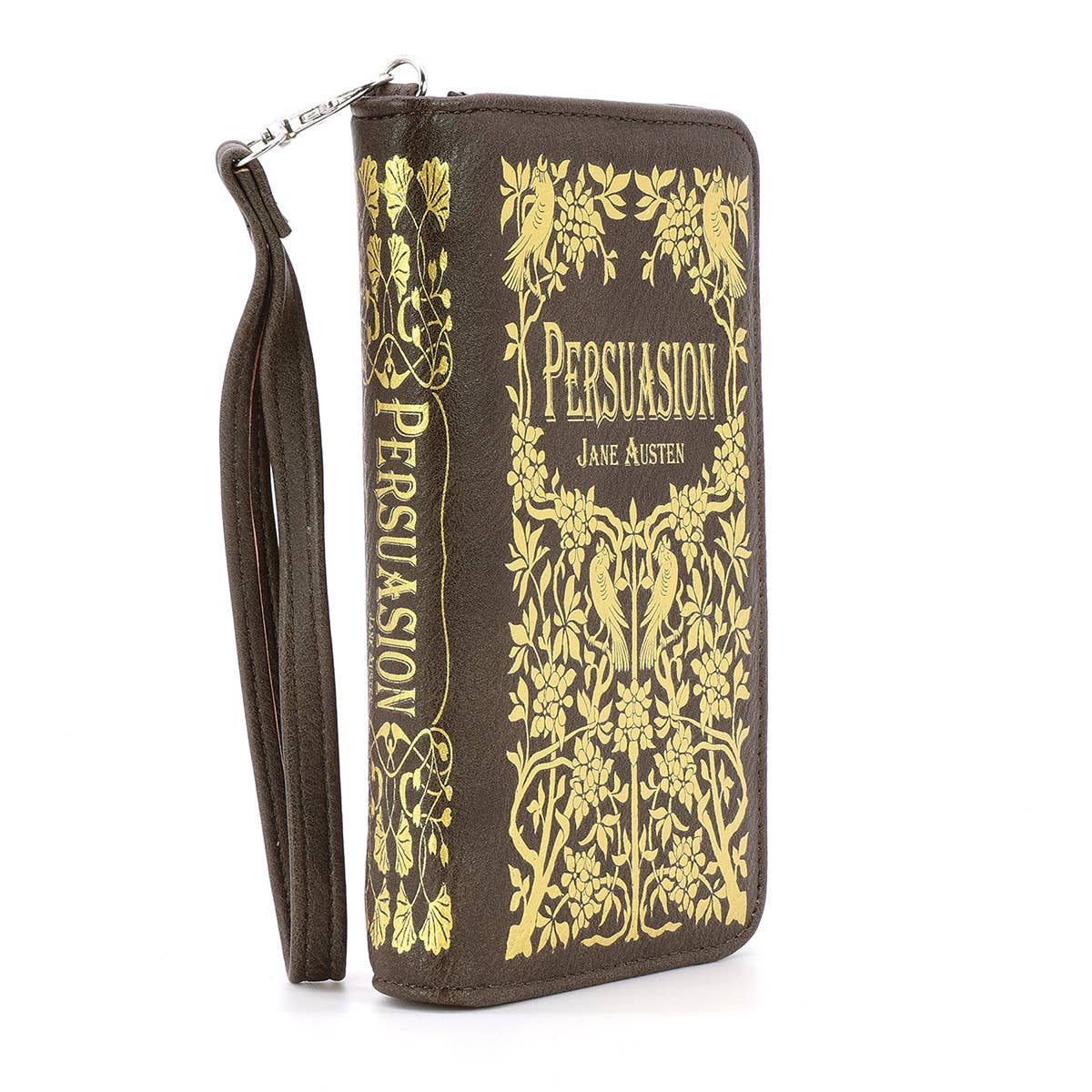 Jane Austen Persuasion Book Cover Wallet Wristlet Clutch - Perfect for Book Lovers, Literary Gifts & Evening Events