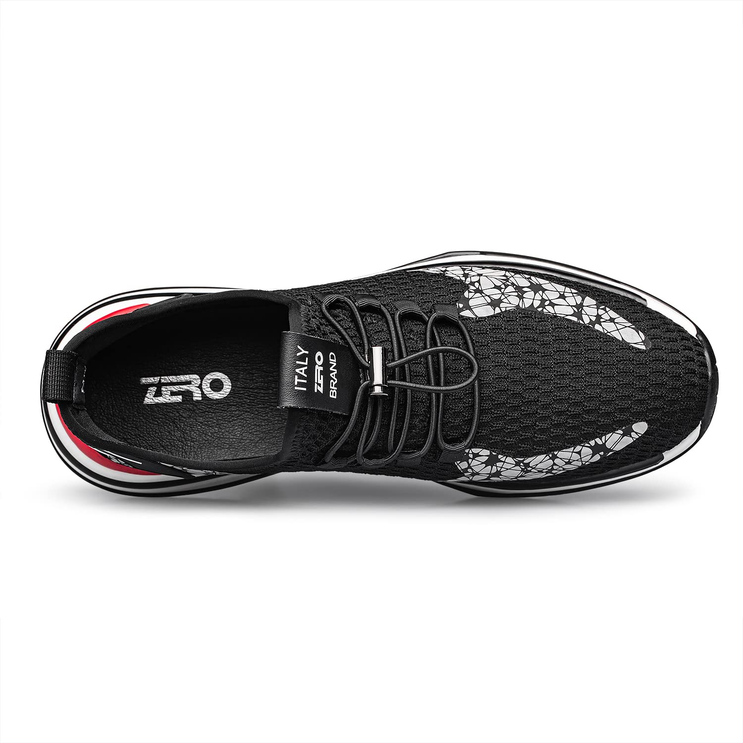 ZRO Men's Running Shoes - Lightweight Breathable Fabric, Wide Width Comfort, Non-Slip Athletic Shoes for Jogging & Gym Workouts - Perfect for Road Running, Training & Casual Wear (Model 22)