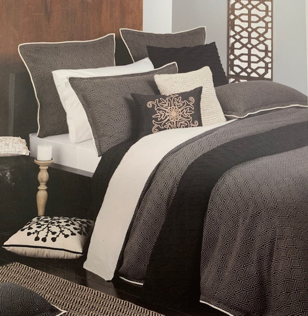 Kipling Ink European Pillowcase - Luxury 100% Cotton Pillow Cover for Bedroom Decor - Soft & Breathable for Side Sleepers, Back Sleepers & Stomach Sleepers - Perfect for Master Bedroom, Guest Room & Hotel Use