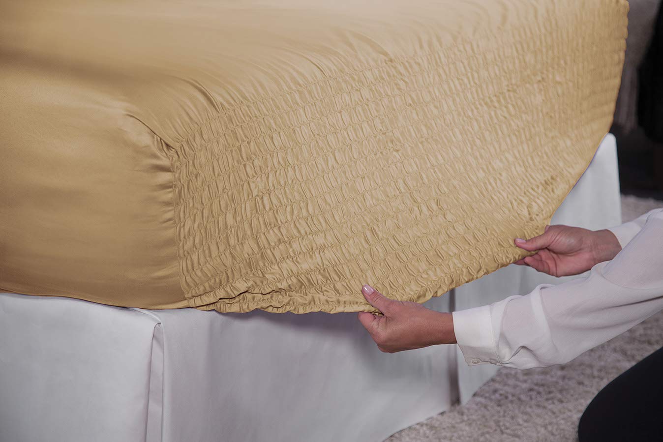 Premium 100% Cotton 300 Thread Count King Size Sheet Set - Deep Pocket 7