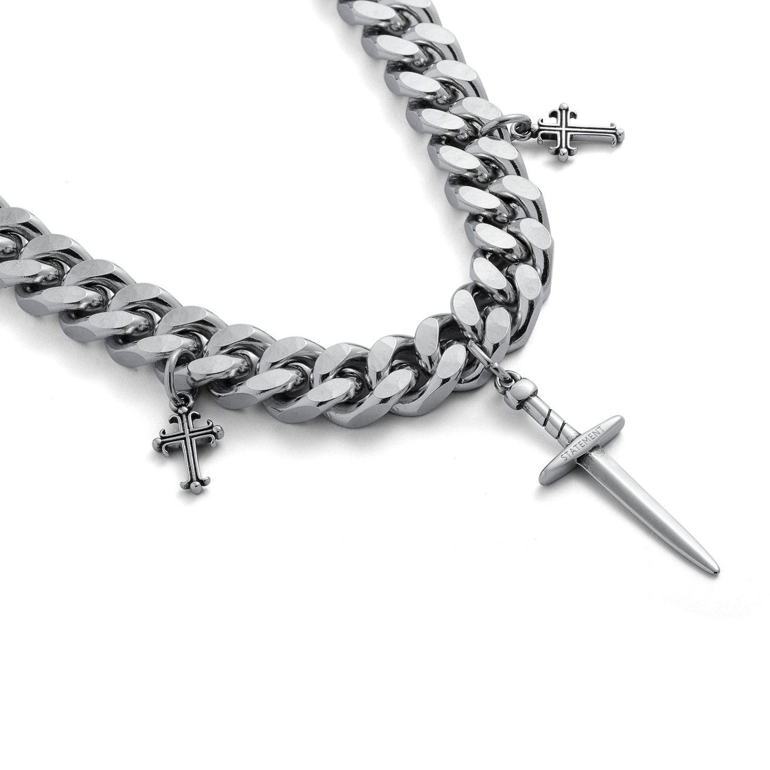 11mm Cuban Link Chain for Men - Stainless Steel Hip Hop Jewelry - Perfect for Layering, Gifts & Everyday Wear