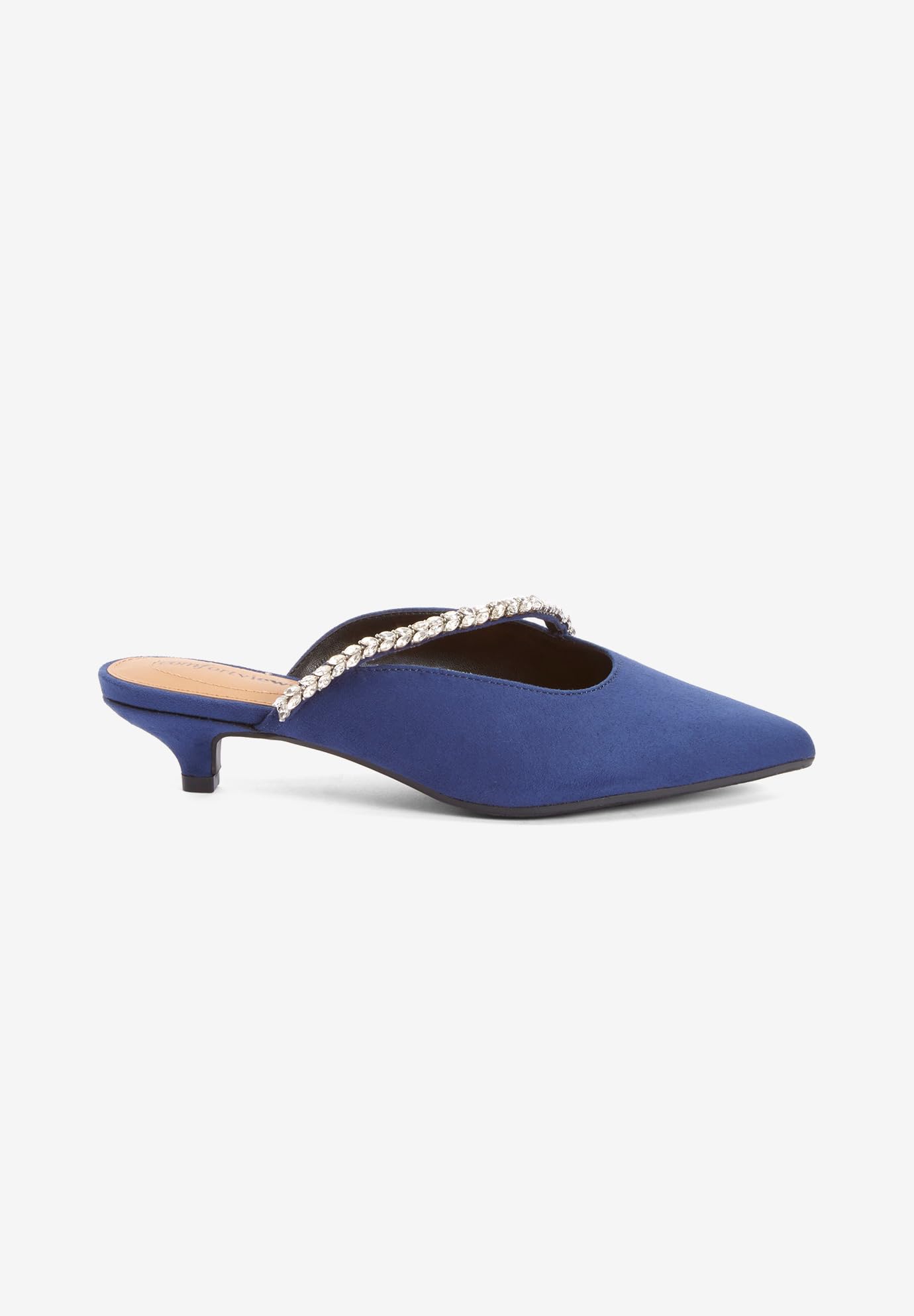 Comfortview Women's Wide Width The Bette Mule - Slip-On House Shoes for Relaxing at Home, Spa & Lounging