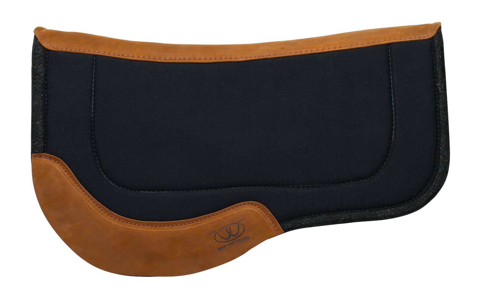 Weaver Leather Herculon Trail Saddle Pad with Wool Felt Bottom - Durable Horse Riding Pad for Western & English Equestrian, Trail Riding Comfort - Perfect for Long Rides, Training & Show Competitions