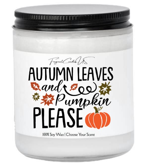 Premium 8oz Soy Fall Candle - Banana Nut Bread Scent | Autumn Pumpkin Spice & Seasonal Aromas | Perfect for Cozy Home Decor, Thanksgiving Gifts & Relaxing Evenings