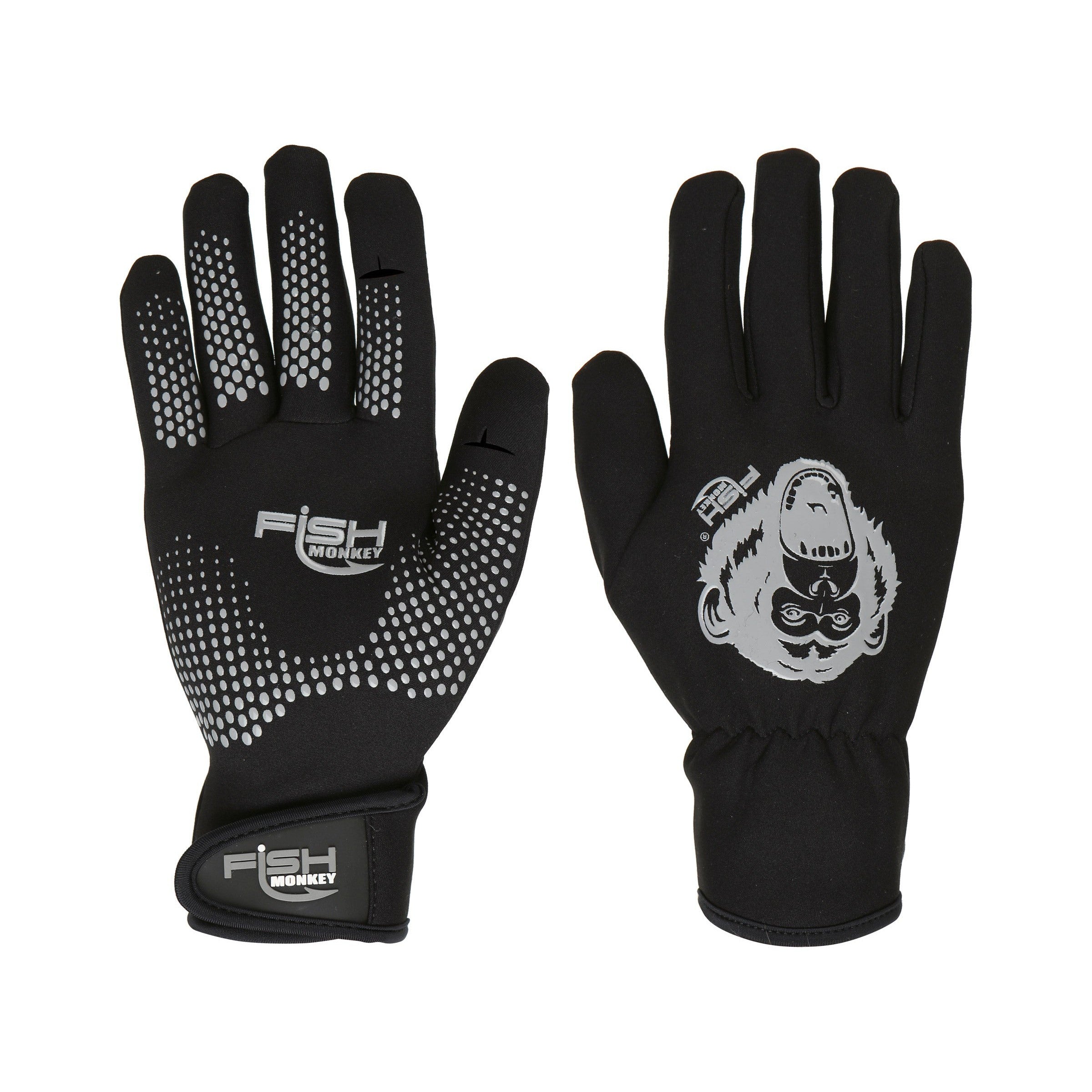 Fish Monkey The Blocker Neoprene Fishing Gloves - Waterproof & Non-Slip for Cold Weather Fishing, Kayaking & Outdoor Activities
