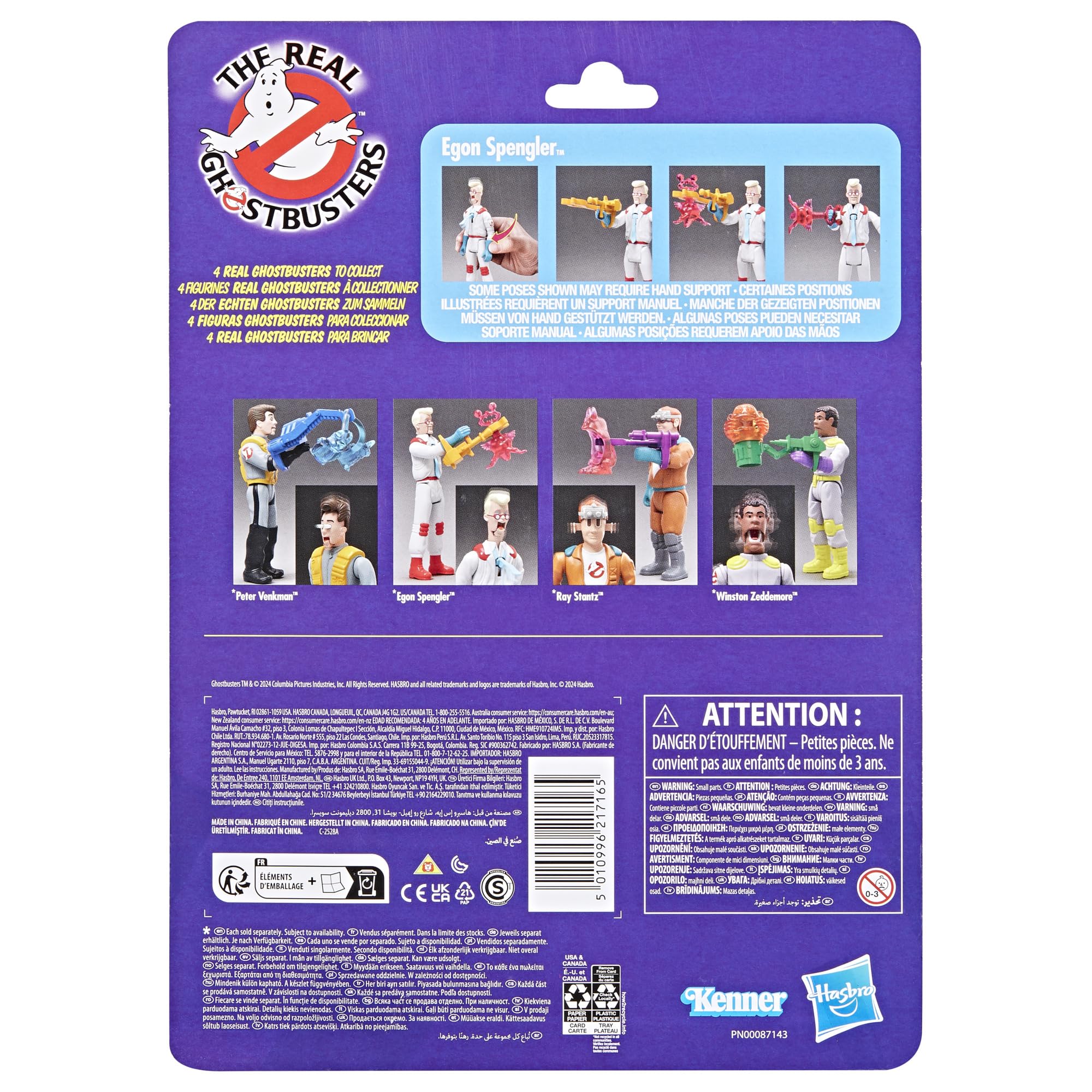 Ghostbusters Kenner Classics Egon Spengler & Slimer Action Figures - Retro Collectible Toys for Kids Ages 4+, Perfect for Playtime, Halloween Costumes, and Movie-Themed Birthday Parties