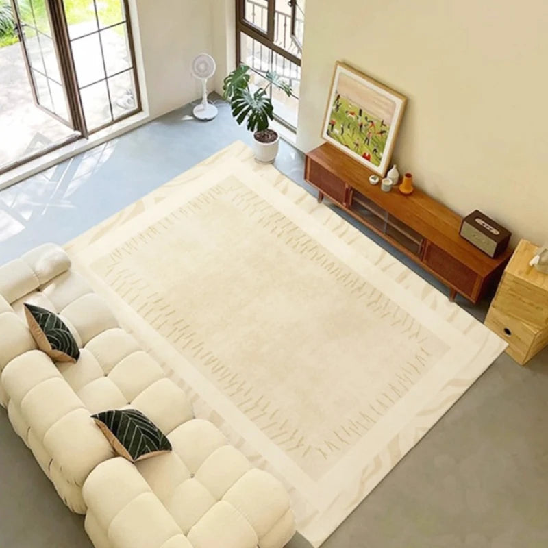 Brynlee Velvet Modern Geometric Area Rug for Living Room - Soft & Stylish Home Decor for Cozy Spaces