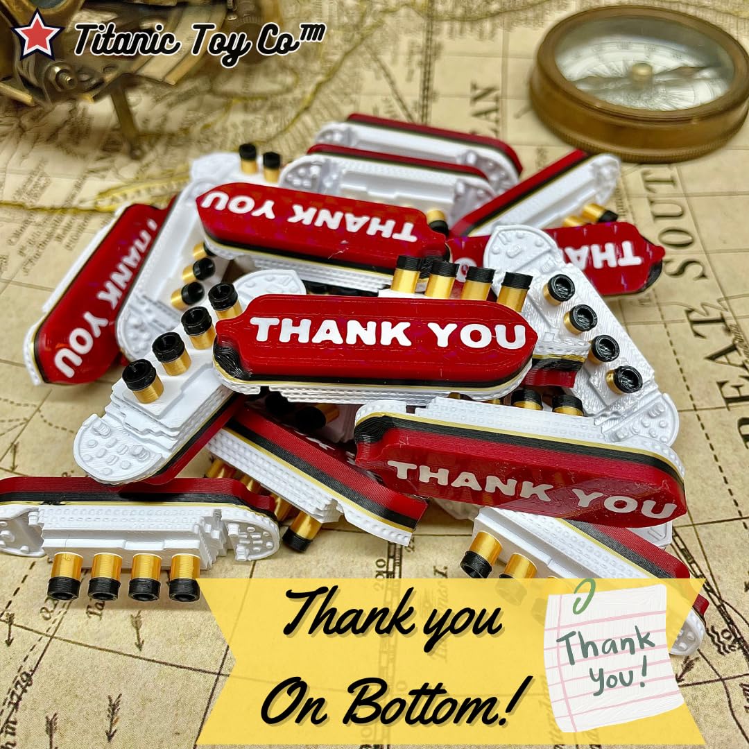 Titanic Party Favors 20 Pack - Kids Birthday Decor & Cake Topper for Titanic Themed Parties