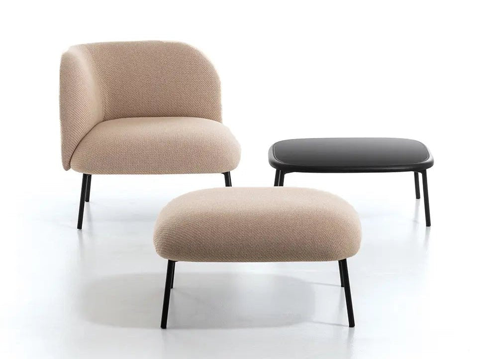 Bross Sit Ottoman - Comfortable Footrest & Extra Seating for Living Room, Bedroom, or Office - Perfect for Relaxing, Reading & Lounging