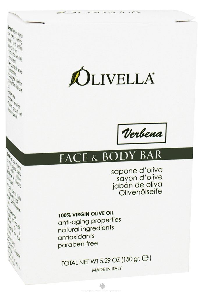 Natural Verbena Bar Soap for Men & Women - Refreshing & Moisturizing Hand & Body Cleanser - Perfect for Daily Shower, Bath & Travel