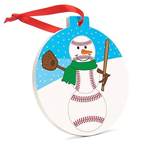 Baseball Snowman
