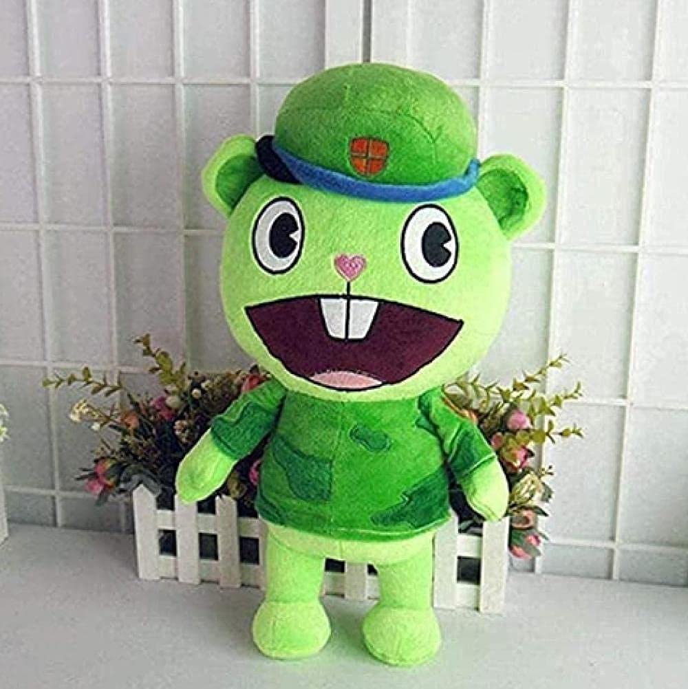 Happy Tree Friends Plush Doll - Flippy Stuffed Animal Toy (40cm) | Soft & Cuddly Anime Plushie for Kids, Collectors & Fans | Perfect Gift for Birthdays, Room Decor & Cosplay Accessories