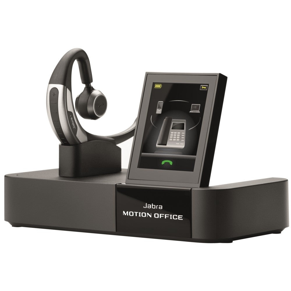 Jabra Motion Office 6470 MS Wireless Headset with Noise Cancellation - Bluetooth Headphones for Business Calls, Home Office, and Remote Work (UK/HK/SG/MY Version) - Perfect for Video Conferencing, Online Meetings & Customer Support